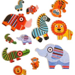 Puzzle 1er Age - Animaux de la Jungle