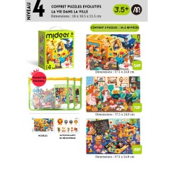 Coffrets Evolutifs - Niv.4 - Vie dans la Ville - 3 puzzles