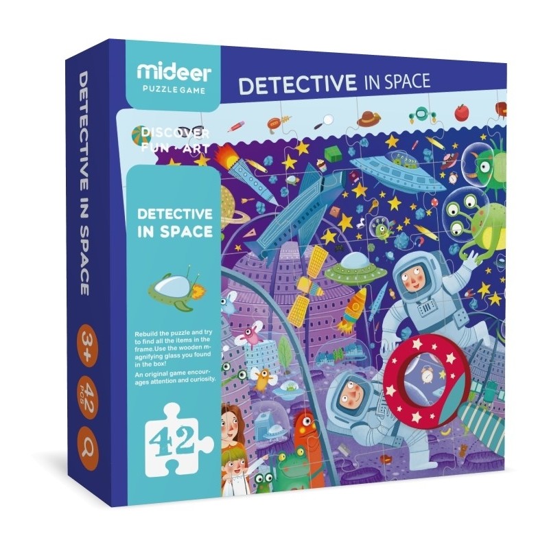 Puzzle Détective avec Loupe - Espace Puzzle Détective avec Loupe - Espace