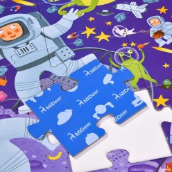 Puzzle Détective avec Loupe - Espace