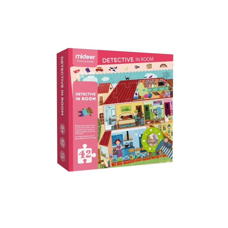 Puzzle Détective avec Loupe - Maison Puzzle Détective avec Loupe - Maison