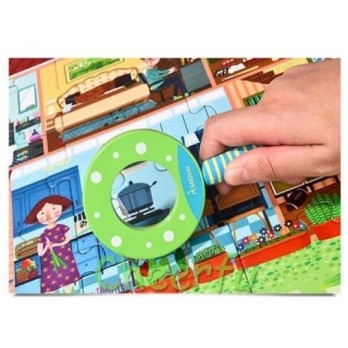 Puzzle Détective avec Loupe - Maison