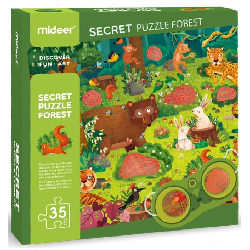 Puzzle Détective avec Lunettes - Forêt Puzzle Détective avec Lunettes - Forêt