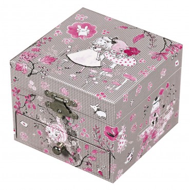 Musical Cube Box Alice - Figurine Ballerina