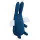 Musical Angel Bunny Comforter 24Cm - Blue Denim Organic Coton