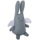 Ange Lapin Doudou Musical 24Cm - Lin Bleu Gris