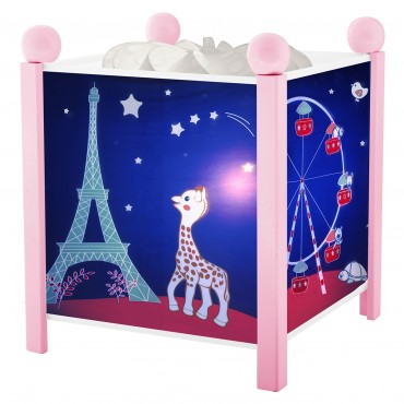Night Light - Magic Lantern Sophie the giraffe© Paris - Pink 12V