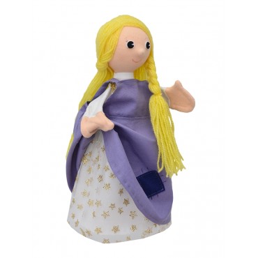 Marionnette Princesse 30 Cm avec 2 robes - Fabriqué en Europe 