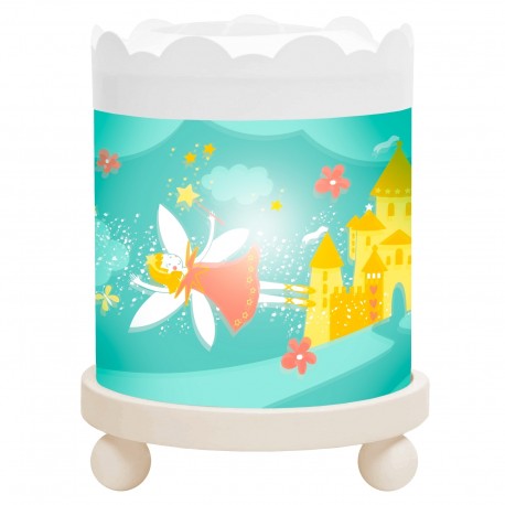 Night Light - Magic Merry Go Round Fairy Princess - White 12V