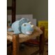 Peluche nemu nemu - TORIKERA - Dinosaure - Taille L - 53 cm 