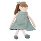 Doll with Celadon Green Bio Cotton dress 30C