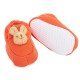 Slippers Bunny 0-2 years - Orange Organic Coton