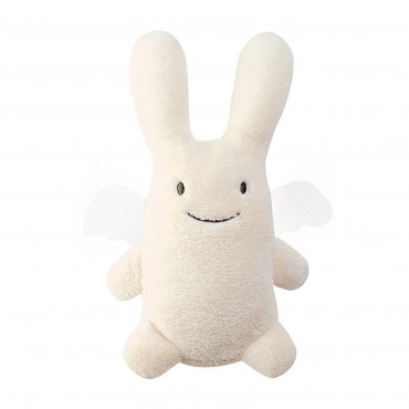 Musical Angel Bunny Ivory Fleece 24Cm