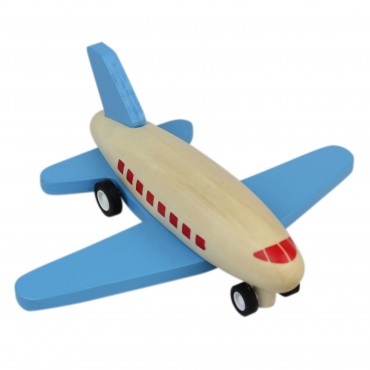 Avion Retro Friction en Bois (Lot de 4) - Jeu d'Imitation - 3+ Jouet en Bois