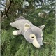 Peluche nemu nemu - LOULOU - Loup - Taille L - 66 cm