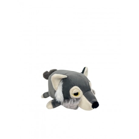 Peluche nemu nemu - LOULOU - Loup - Taille S - 15 cm