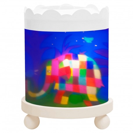 Night Light - Magic Merry Go Round Elmer© - White 12V