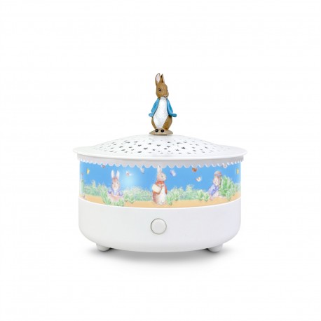 Night Light - Star Projector Peter Rabbit© 14 Cm - Musical - Cry Detection - USB Rechargeable