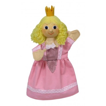 Marionnette Princesse Rose 30 Cm - Fabriqué en Europe 