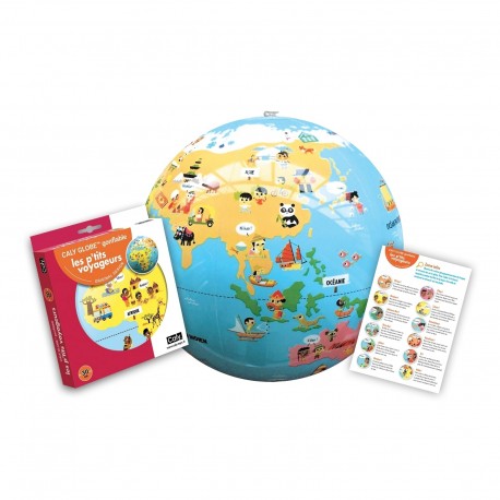 Petits Voyageurs 30 Cm - Globe Terrestre Gonflable - Jeu Educatif