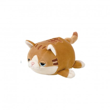 Peluche nemu nemu MUGI Chat Brun Taille S 11 cm