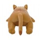 Peluche nemu nemu - MUGI - Chat Brun - Taille L - 54 cm 