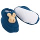 Chaussons Lapin 0-2 ans - Coton Bio Bleu Denim