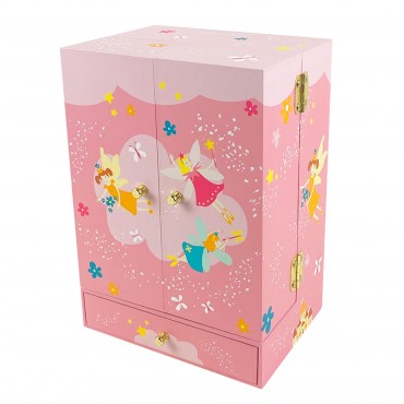 Armoire Musicale Princesse - Rose - Figurine Princesse