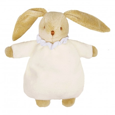 Soft Bunny Fluffy w Rattle Ivory 20Cm