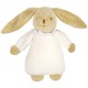 Lapin Nid d'Ange Doudou Musical - Ivoire 25Cm