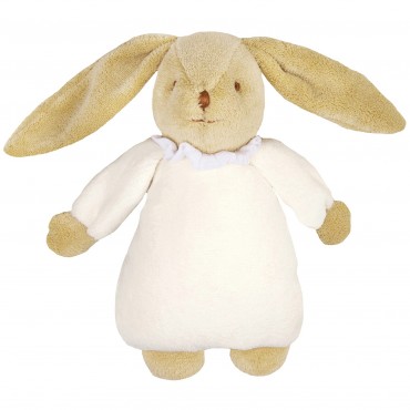 Lapin Nid d'Ange Doudou Musical - Ivoire 25Cm