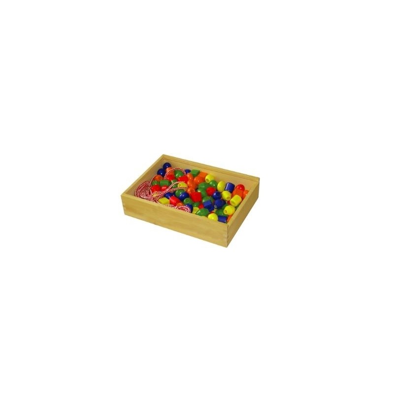 Perles en Bois - Couleurs Vives