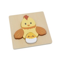 Puzzle à Encastrer - Poule