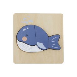 Puzzle à Encastrer - Baleine