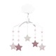 Musical Mobile Stars - Old Pink, Beige & Pouder Pink Linen