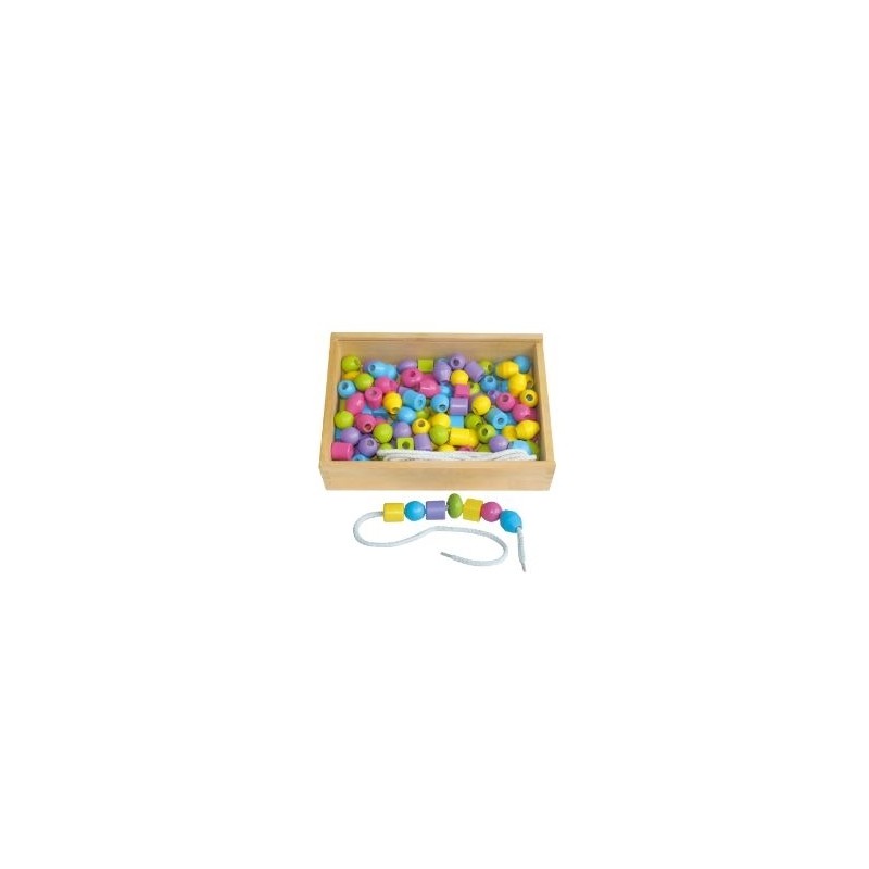 Perles en Bois - Couleurs Pastel Perles en Bois - Couleurs Pastel