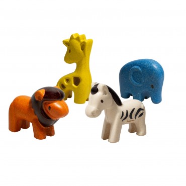 Figurines 4 animaux de la savane