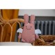 Angel Bunny Comforter 20Cm - Organic Cotton Pink Linen