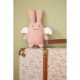 Angel Bunny Comforter 20Cm - Organic Cotton Pink Linen