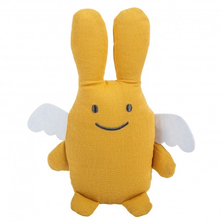 Angel Bunny Comforter 20Cm - Mustard Organic Cotton