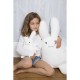 White "Ice" Angel Bunny Giant 60Cm