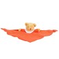 Doudou Hochet 20 cm - Ours Triangle - Corail Doudou Hochet 20 cm - Ours Triangle - Corail