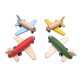 Avion Retro Friction en Bois (Lot de 4) - Jeu d'Imitation - 3+ Jouet en Bois