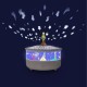 Night Light - Star Projector Little Prince© 14 Cm - Musical - Cry Detection - USB Rechargeable