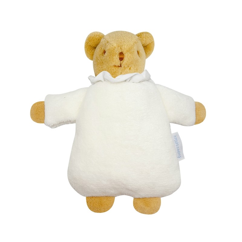 Doudou Hochet 20 cm - Ours Nid d'Ange - Ivoire Doudou Hochet 20 cm - Ours Nid d'Ange - Ivoire