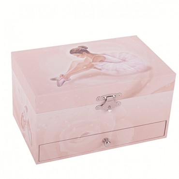 Photoluminescent Musical Jewelry Box Ballerina - Pink - Glow in dark