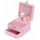 Boite à Musique Cube Phosphorescent Chaussons Ballerine - Rose
