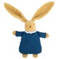 Doudou Hochet 20 cm - Lapin Nid d'Ange - Bleu Denim Doudou Hochet 20 cm - Lapin Nid d'Ange - Bleu Denim