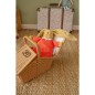 Doudou Hochet 20 cm - Lapin Nid d'Ange - Corail Doudou Hochet 20 cm - Lapin Nid d'Ange - Corail