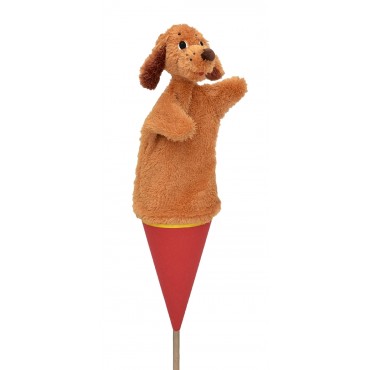 Marotte Chien Marron - Fabriqué en Europe 